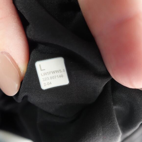 Lululemon Pants Womens Large Luxtreme Mid Rise Straight Leg Trouser Black Casual - Picture 7 of 8